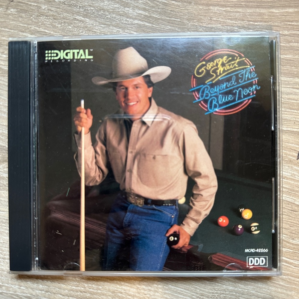 George Strait "Beyond The Blue Neon" CD - Cowboy Portrait Cover